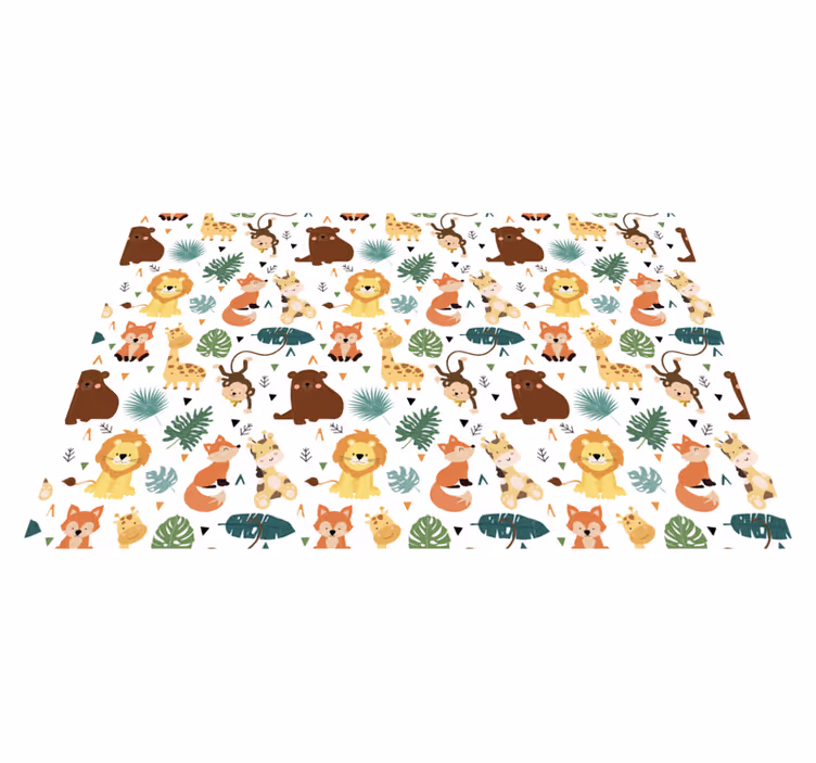 Set de table design enfant motifs animaux mignons - TenStickers