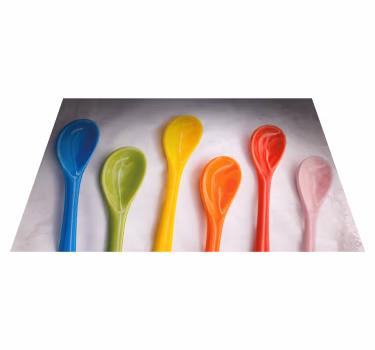Set de table pour maison ustensiles de cuisine colorés - TenStickers