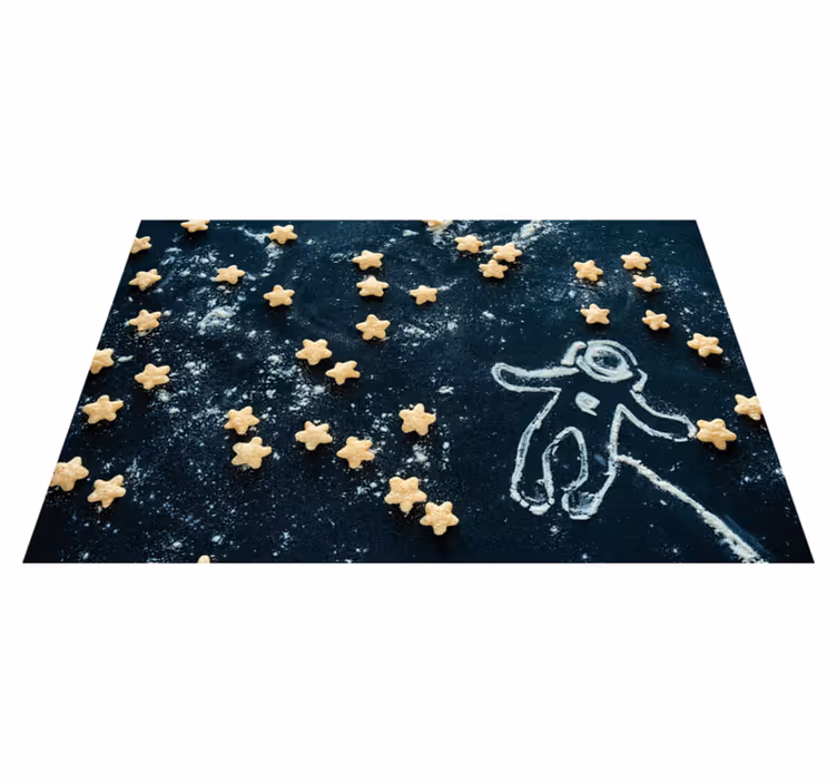Set de table design enfant scène étoilée d'astronaute - TenStickers