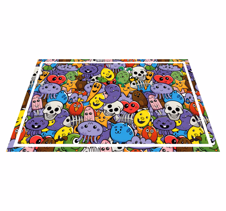 Set de table design enfant personnages colorés - TenStickers