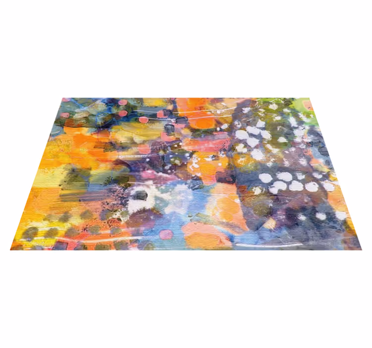 Set de table design bois éclat de couleurs - TenStickers