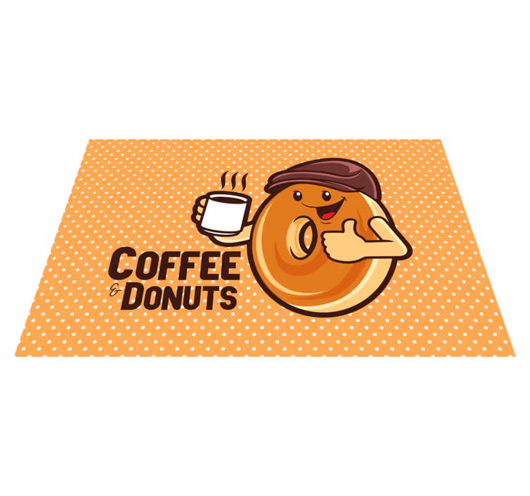 Set de table design enfant personnage beignet joyeux - TenStickers