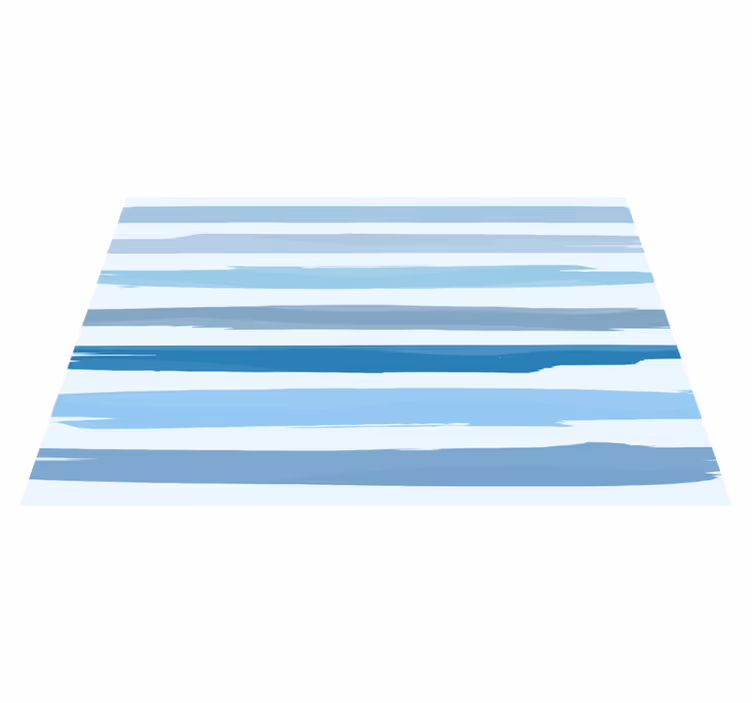 Set de table rectangulaire Rayures bleues aquarelles - TenStickers