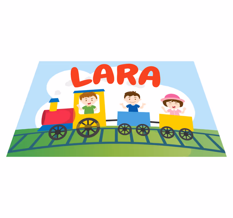 Set de table design enfant illustration train enfant - TenStickers