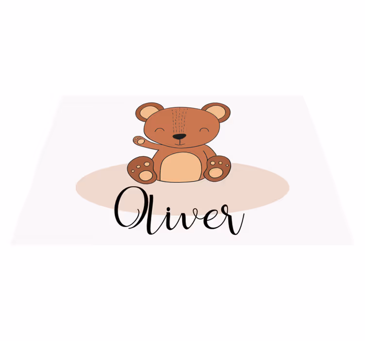 Set de table design enfant ourson mignon - TenStickers