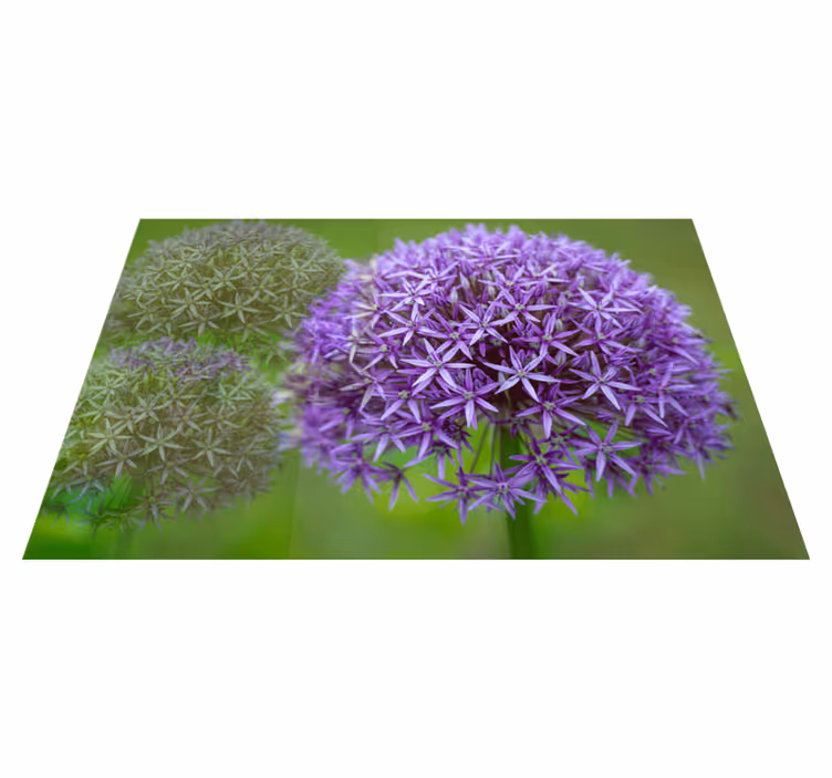 Set de table design bois fleurs violettes éclatantes - TenStickers