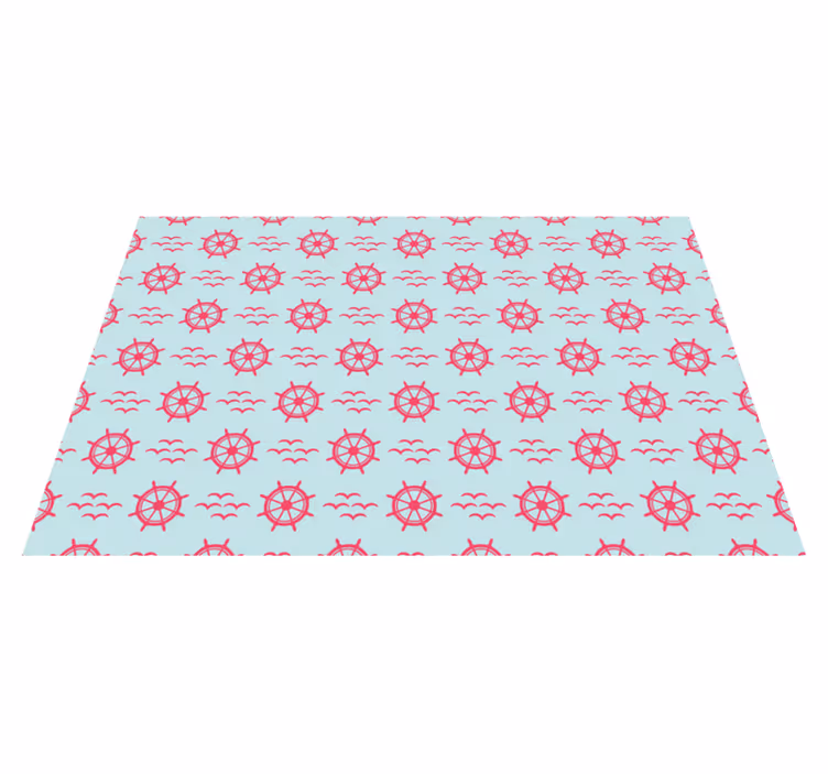 Set de table original roue de gouvernail nautique - TenStickers