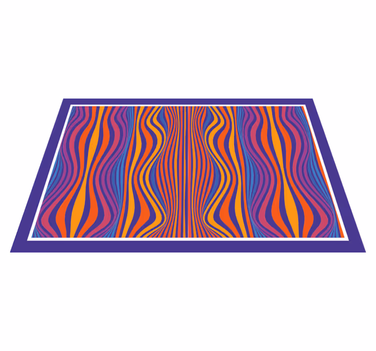 Set de table design bois motifs lignes courbées - TenStickers