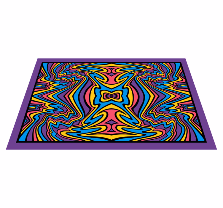 Set de table original tourbillon abstrait coloré - TenStickers