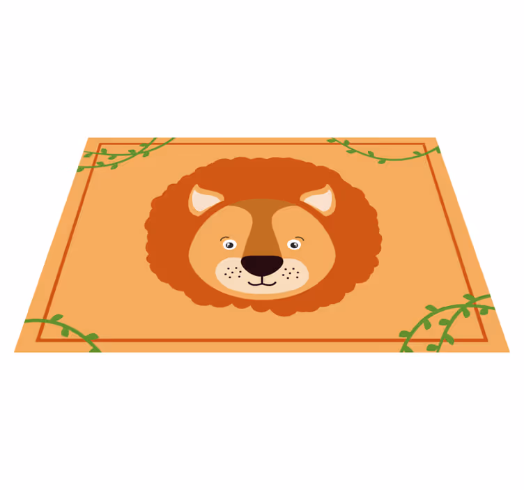 Set de table design enfant tête de lion mignonne - TenStickers