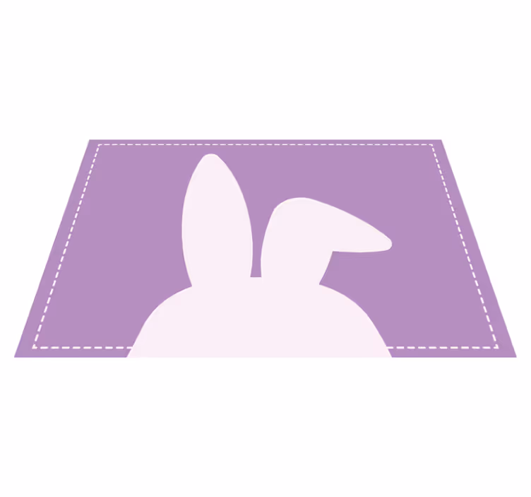 Set de table design enfant forme d'oreilles de lapin - TenStickers