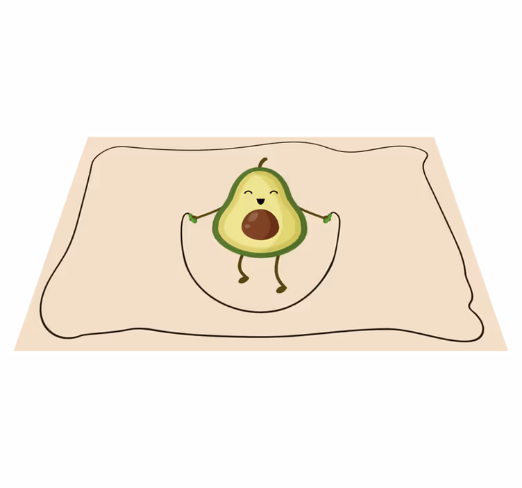 Set de table design enfant avocat heureux - TenStickers