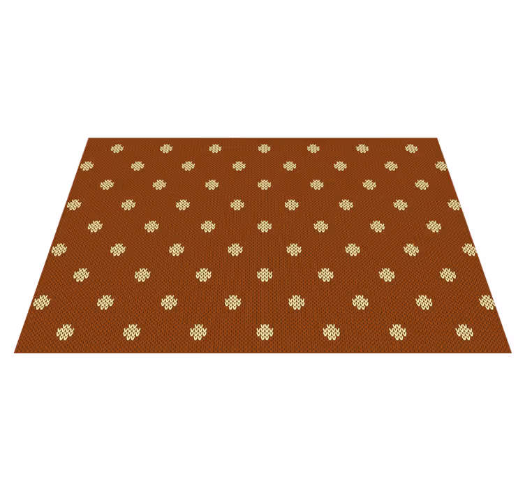Set de table design bois motif à pois texturé - TenStickers