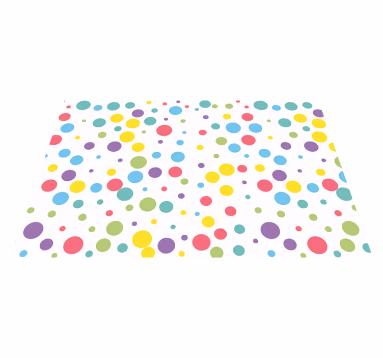 Set de table original à pois colorés - TenStickers