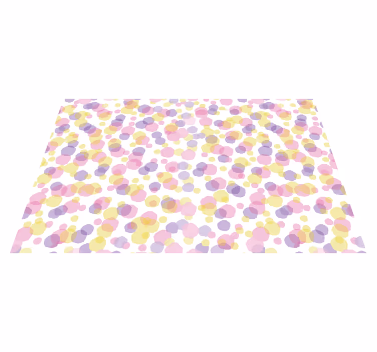 Set de table design bois motifs abstraits colorés - TenStickers