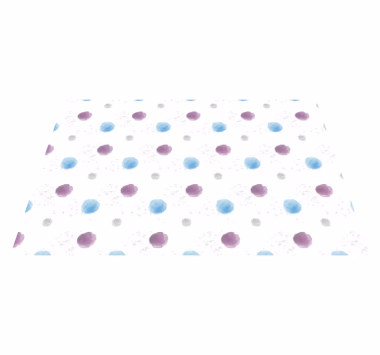 Set de table design bois cercles colorés vibrants - TenStickers
