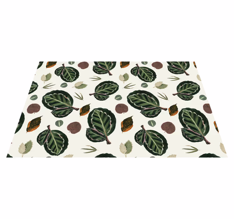 Set de table design bois motifs de feuilles - TenStickers