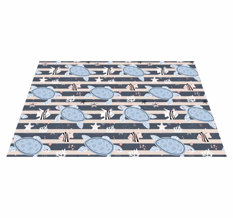 Set de table design enfant motif tortue joyeux - TenStickers