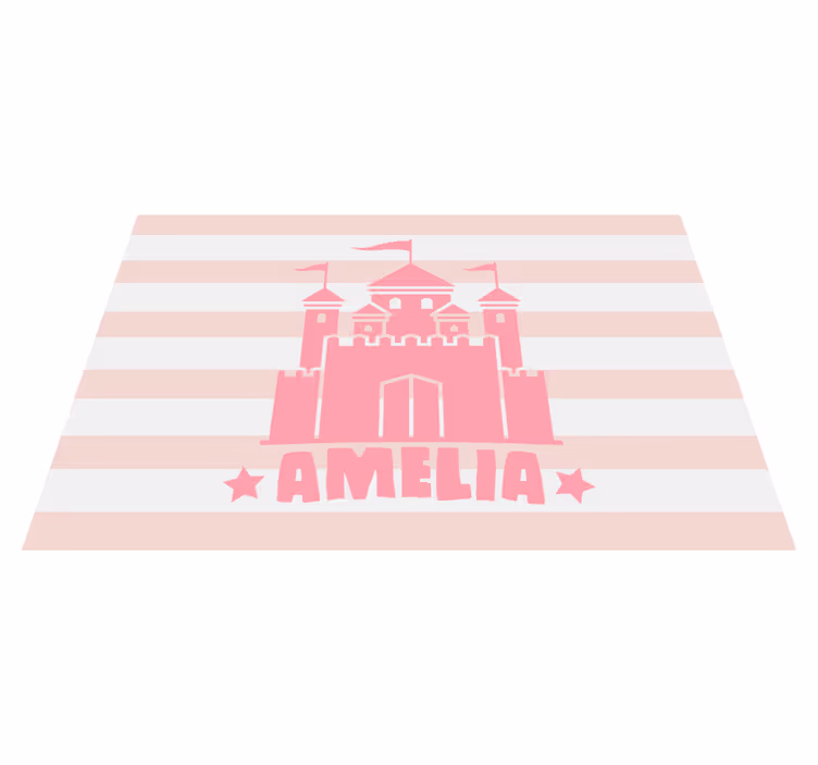 Set de table design enfant château avec drapeaux - TenStickers