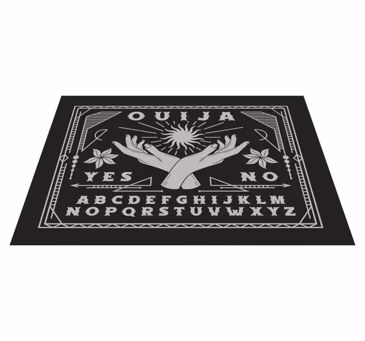 Set de table original Planche ouija noir et blanc - TenStickers