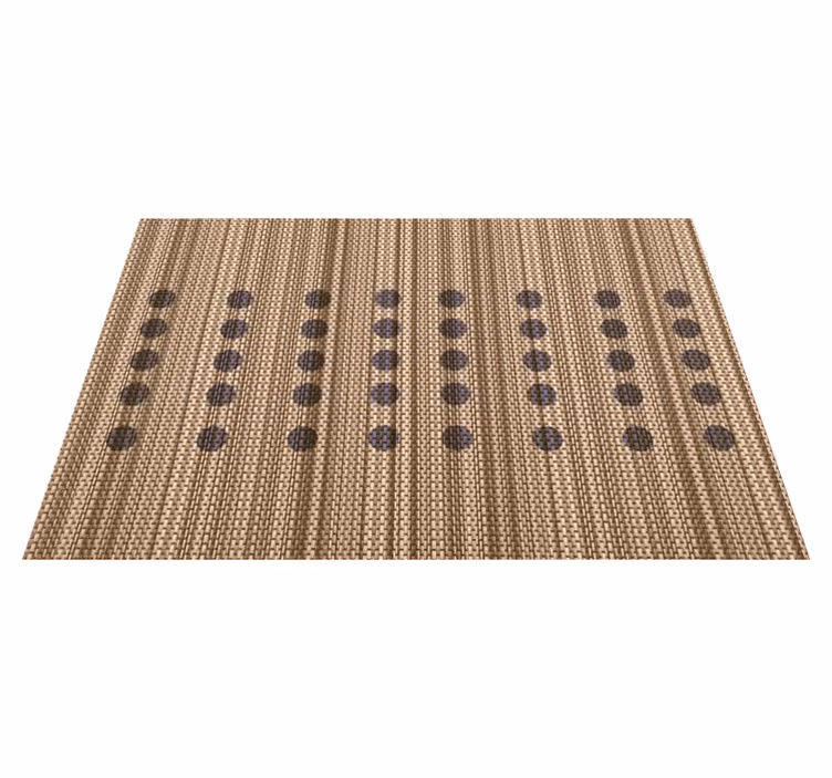 Set de table design bois surface marron élégante - TenStickers