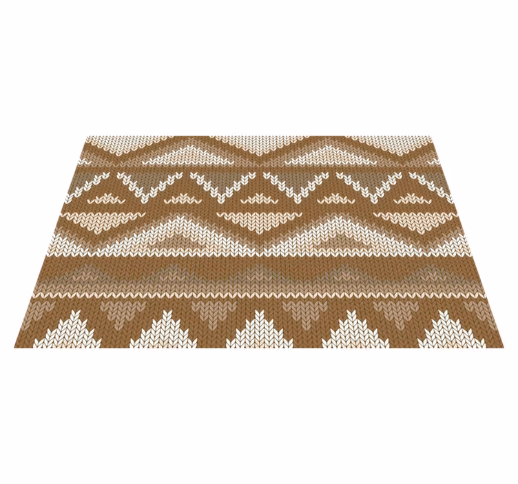Set de table design bois motif tricoté - TenStickers