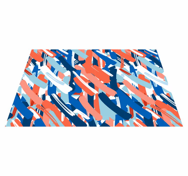 Set de table moderne rayures abstraites colorées - TenStickers