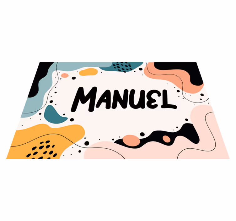 Set de table design enfant formes abstraites vives - TenStickers