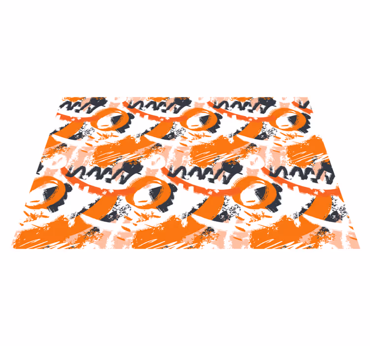 Set de table design bois motif coloré abstrait - TenStickers