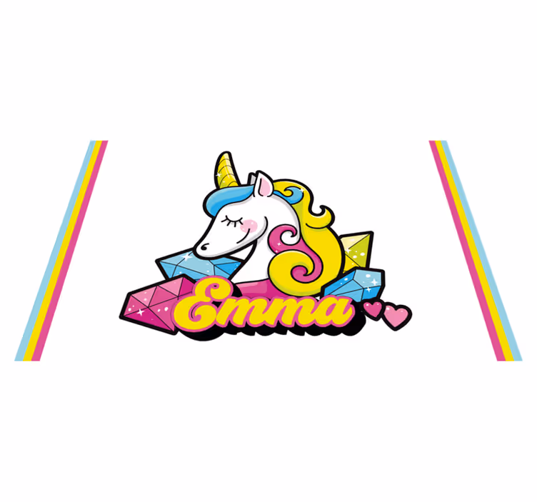 Set de table design enfant thème licorne gemme - TenStickers