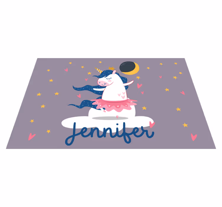 Set de table design enfant nuit de danse licorne - TenStickers