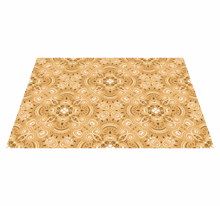 Set de table design bois composant floral élégant - TenStickers
