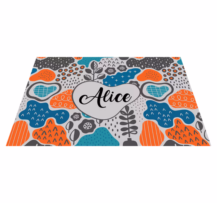 Set de table design nom design de nom ludique - TenStickers