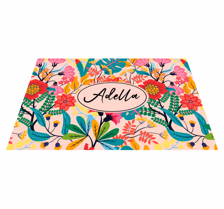 Set de table design fleurs avec couleur vintage - TenStickers