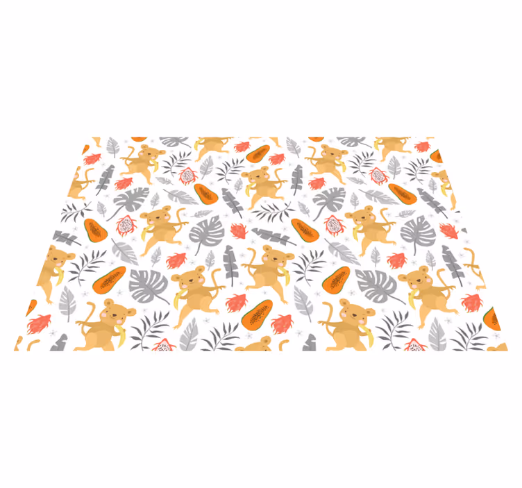 Set de table design enfant motif animaux mignons - TenStickers