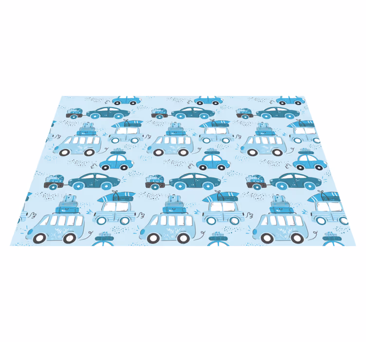 Set de table design enfant voitures avec bagages - TenStickers