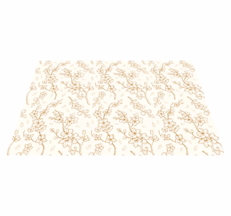 Set de table design bois élégance florale - TenStickers