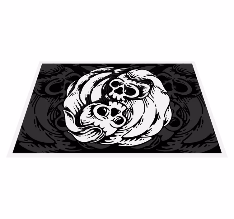 Set de table halloween motif crâne envoûtant - TenStickers