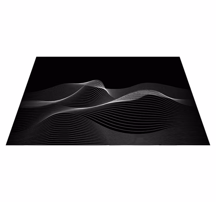Set de table design bois motifs lignes ondulées - TenStickers