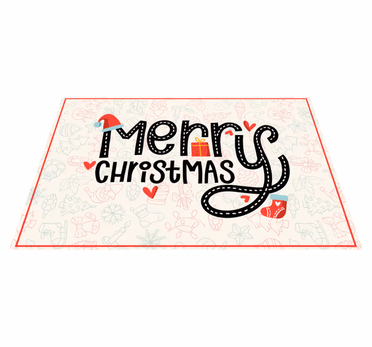 Set de table noël message de joyeux noël - TenStickers