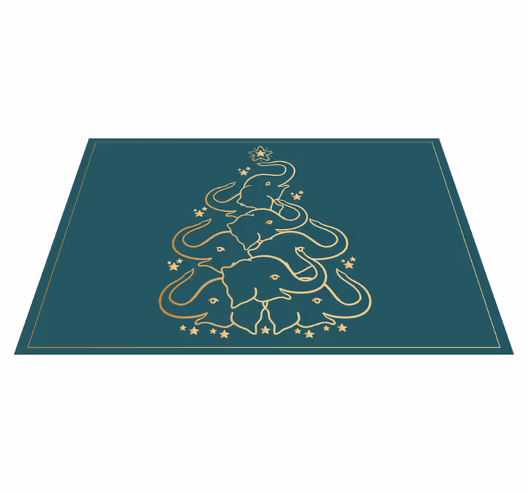 Set de table noël arbre Élégant Éléphant - TenStickers