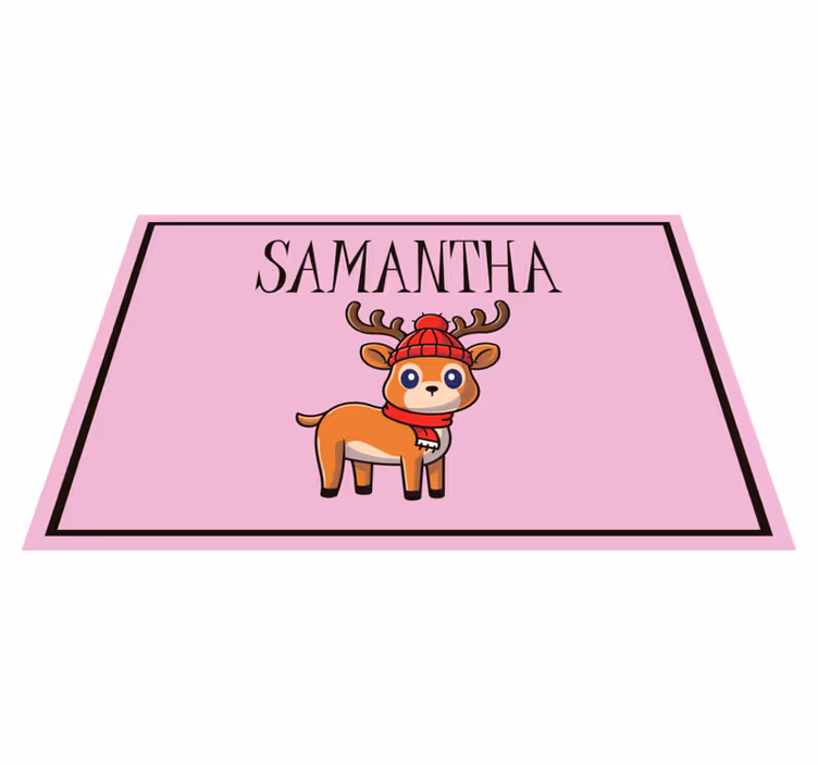 Set de table design enfant figurine renne adorable - TenStickers