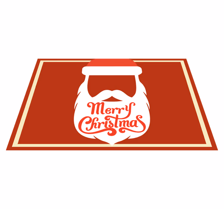 Set de table noël graphique barbe de santa - TenStickers