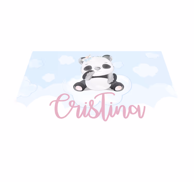 Set de table design enfant personnage panda mignon - TenStickers