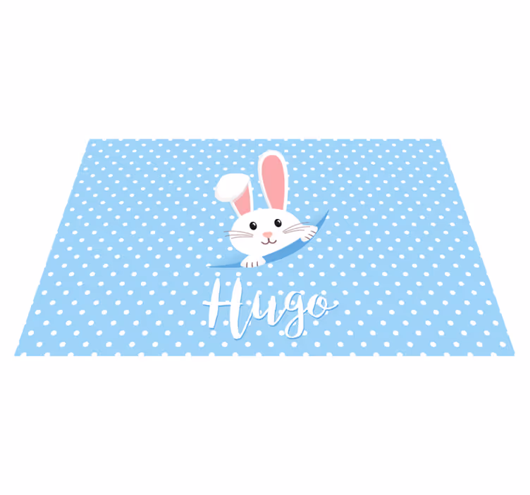 Set de table design enfant illustration de lapin mignon - TenStickers