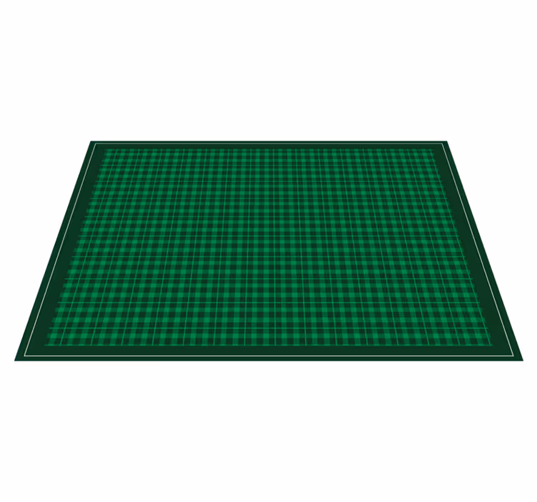 Set de table design bois motif carreaux verts - TenStickers