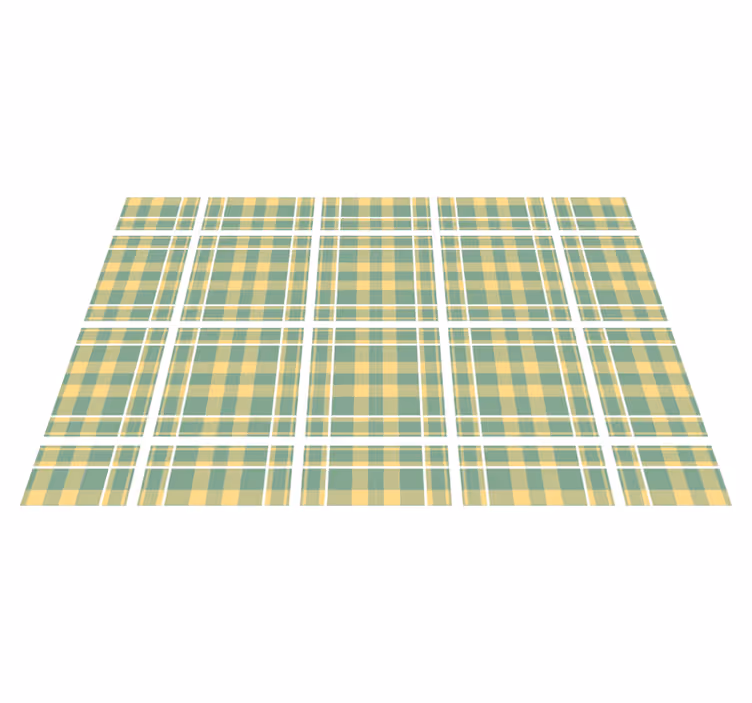 Set de table design bois motif carreaux textile - TenStickers