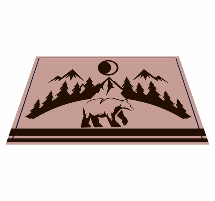 Set de table design silhouette d'ours - TenStickers