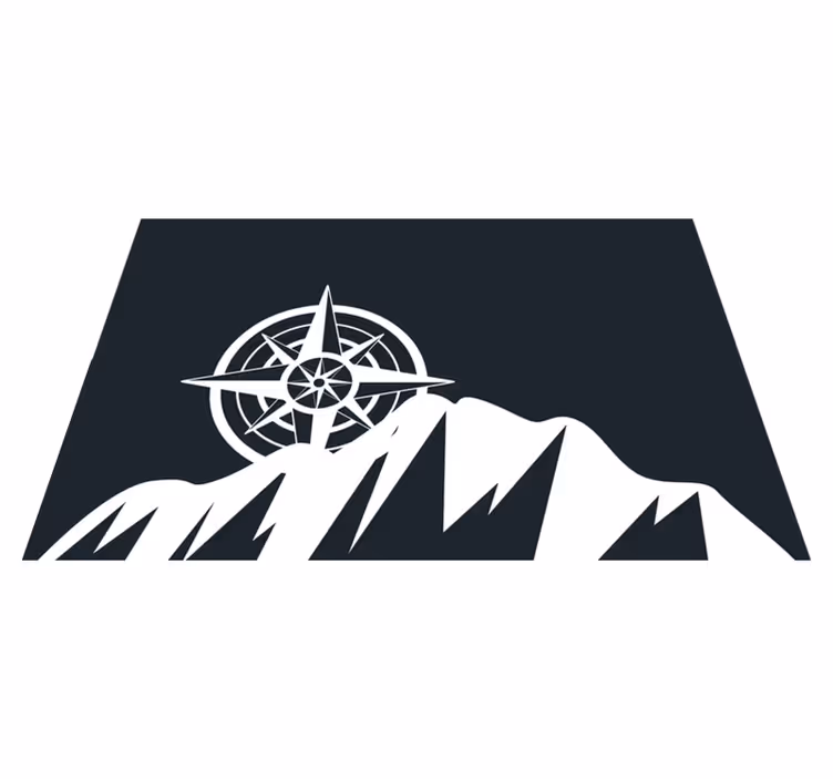 Set de table design citation boussole de montagne - TenStickers