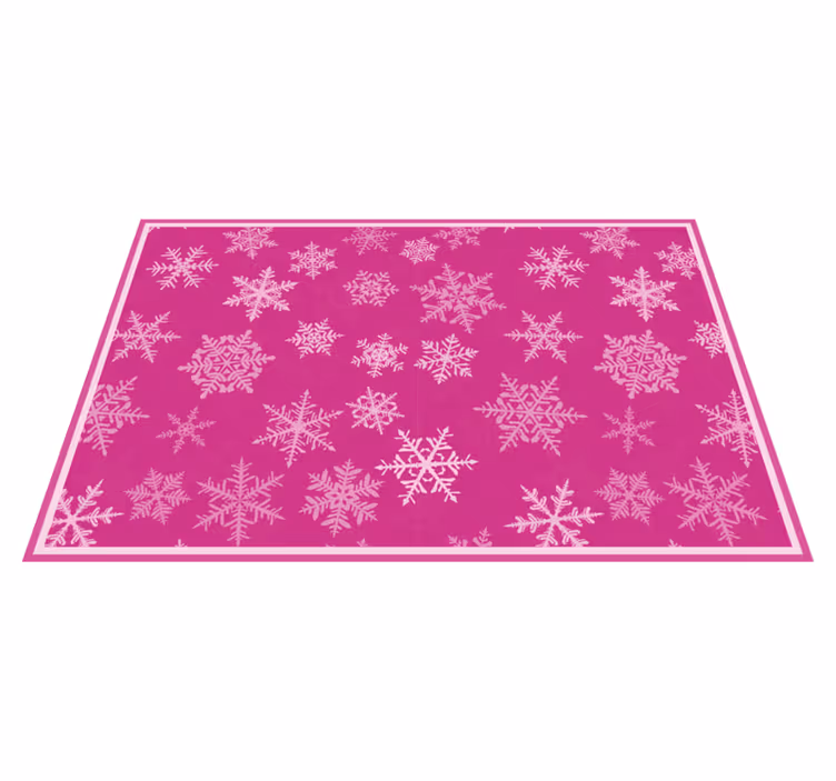 Set de table noël finition texturée flocon de neige - TenStickers